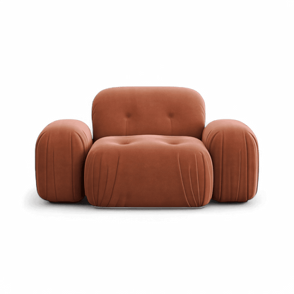 Rune Lounge Chair Terracotta Velvet