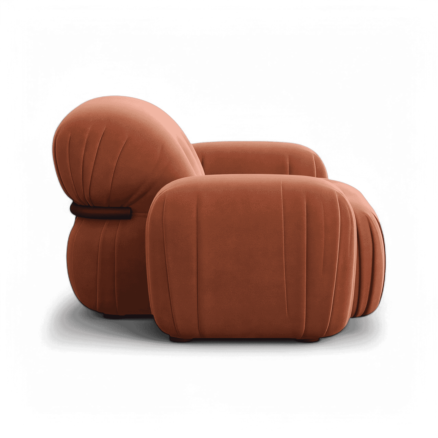 Rune Lounge Chair Terracotta Velvet