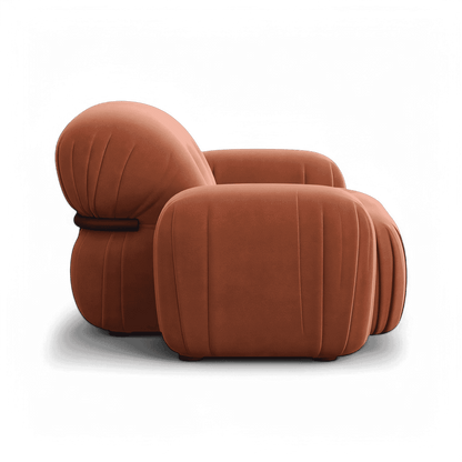 Rune Lounge Chair Terracotta Velvet