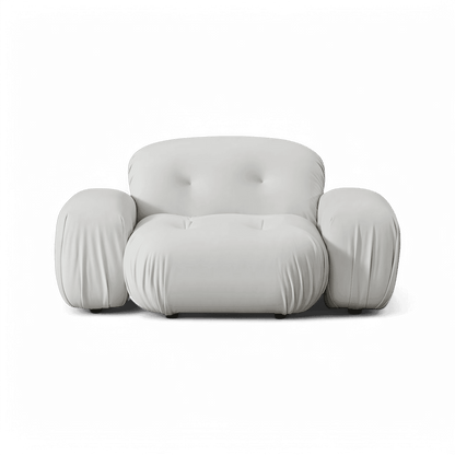 Rune Lounge Chair Off White Velvet