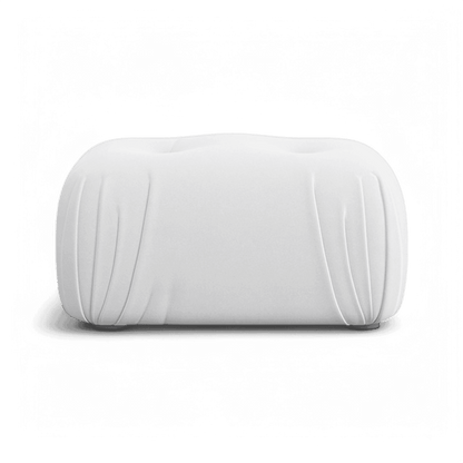 Rune Ottoman Off White Velvet