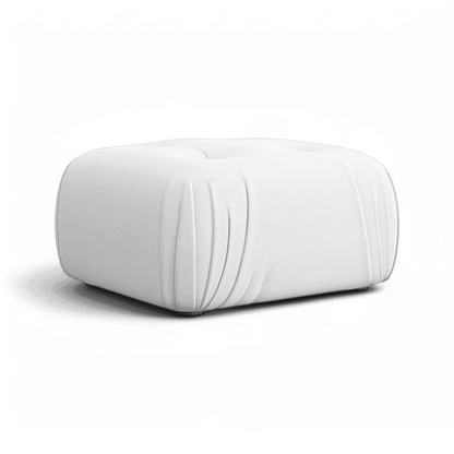 Rune Ottoman Off White Velvet