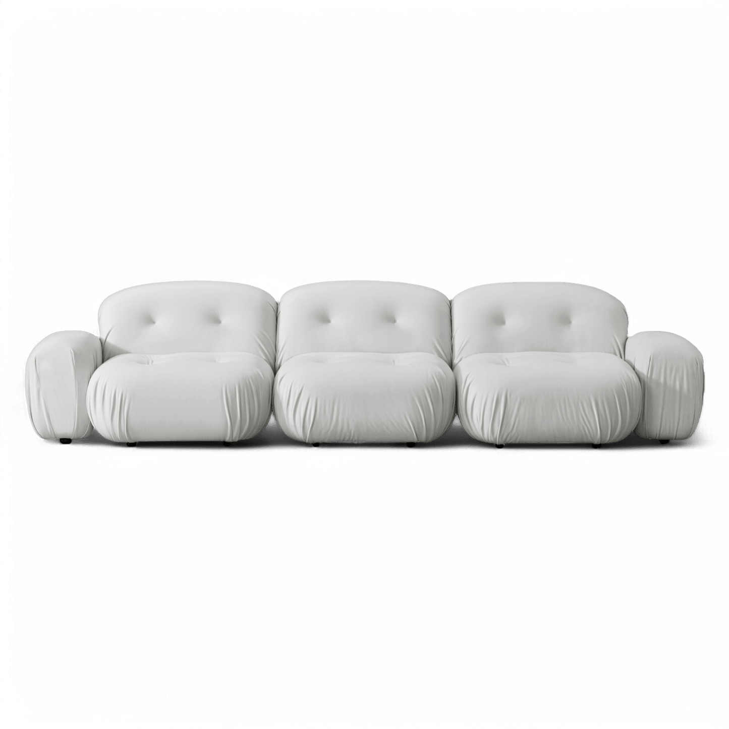 Rune Sectional Sofa Off White Velvet