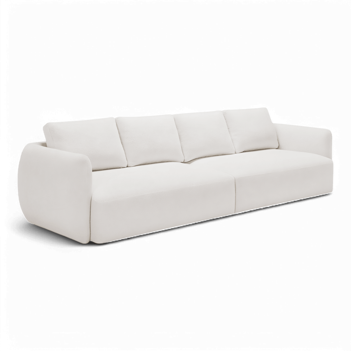 Gabriele 4 Seater Sofa White Boucle