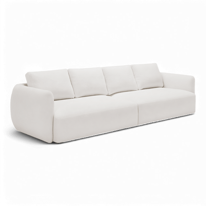 Gabriele 4 Seater Sofa White Boucle