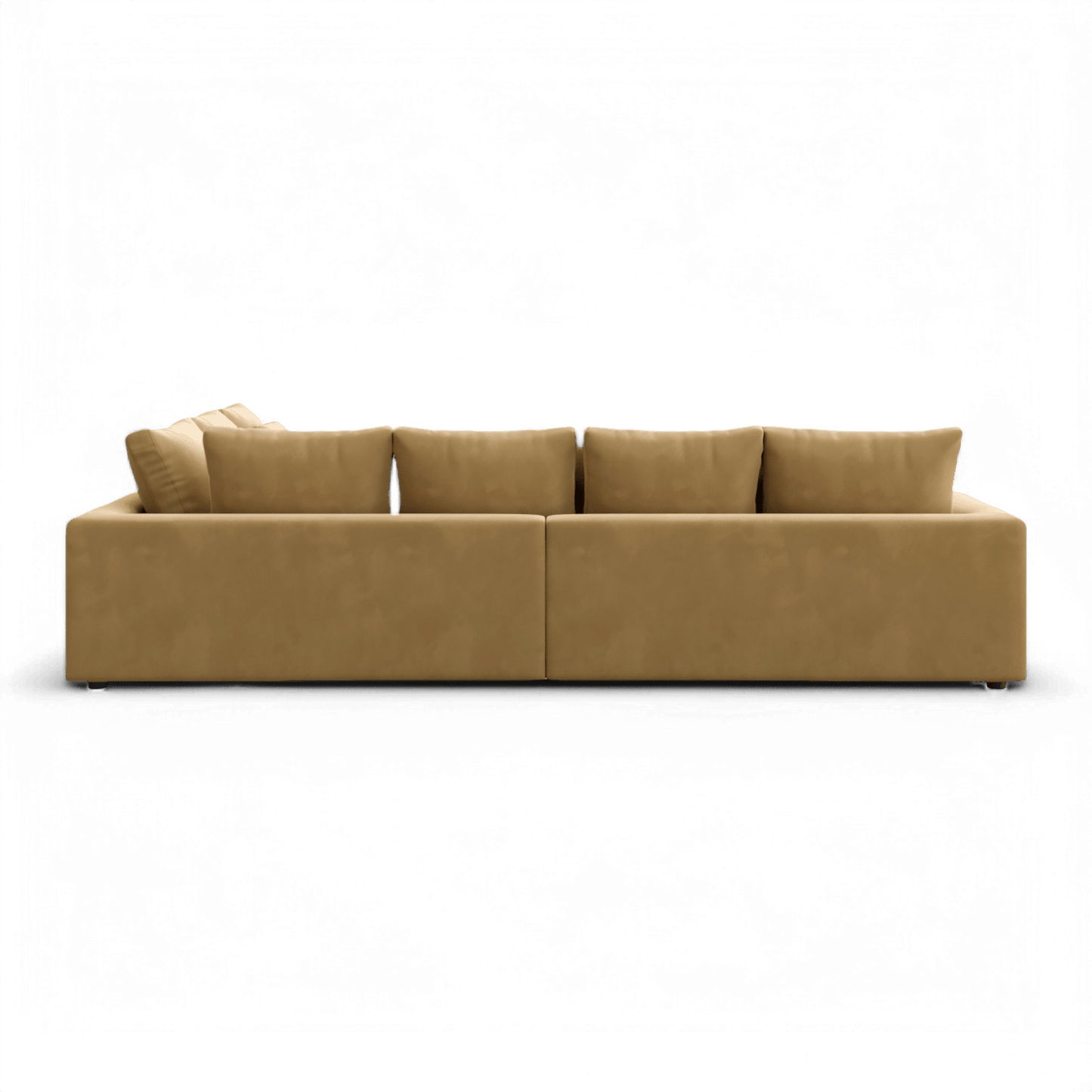 Gianni Sectional Sofa Camel Velvet