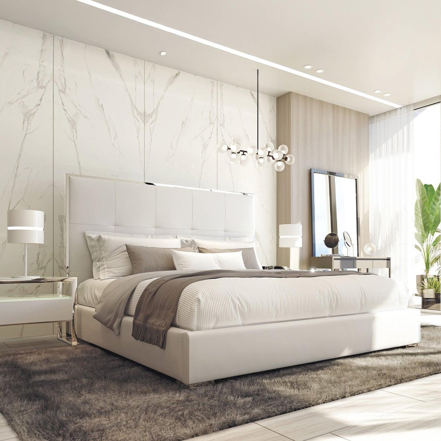 Giorgio Bed White
