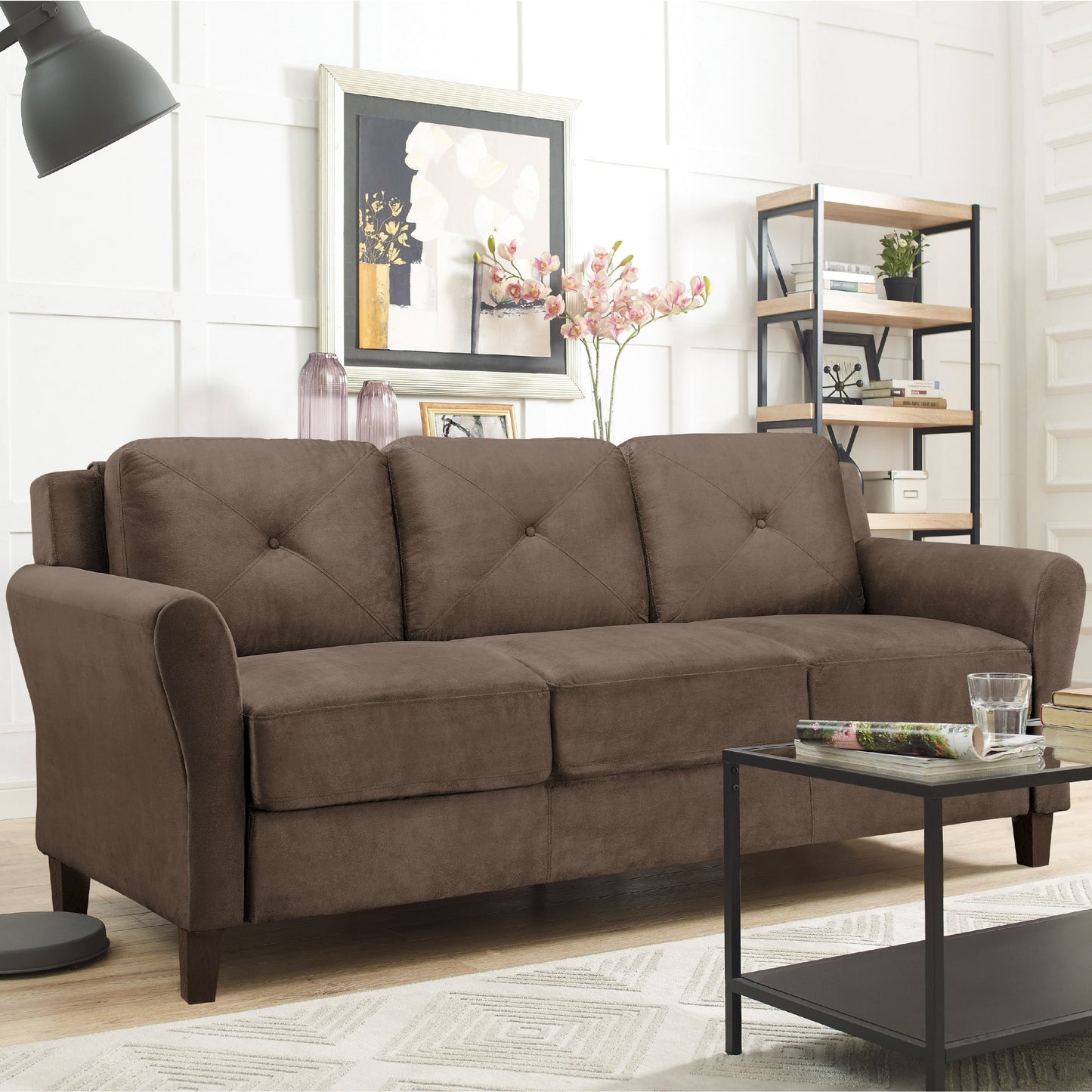 iLounge Harvard Microfiber Sofa
