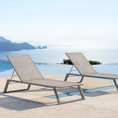 Isa Outdoor Lounger Gray
