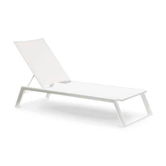 Isa Outdoor Lounger White