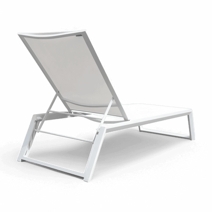Isa Outdoor Lounger White