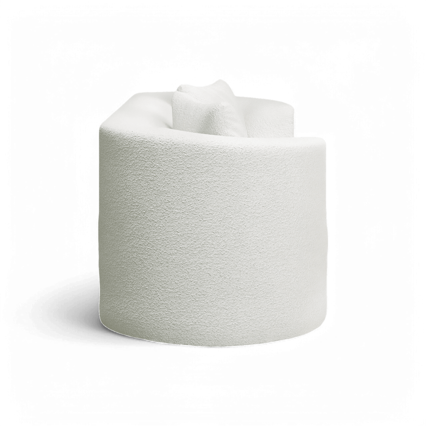 Elora 3 Seater Sofa White Boucle