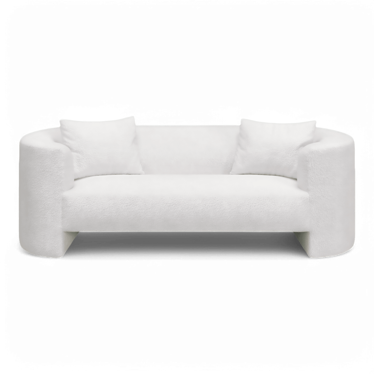 Elora 3 Seater Sofa White Boucle