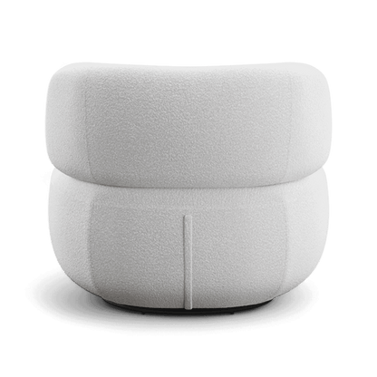 Lilo Swivel Lounge Chair White Boucle