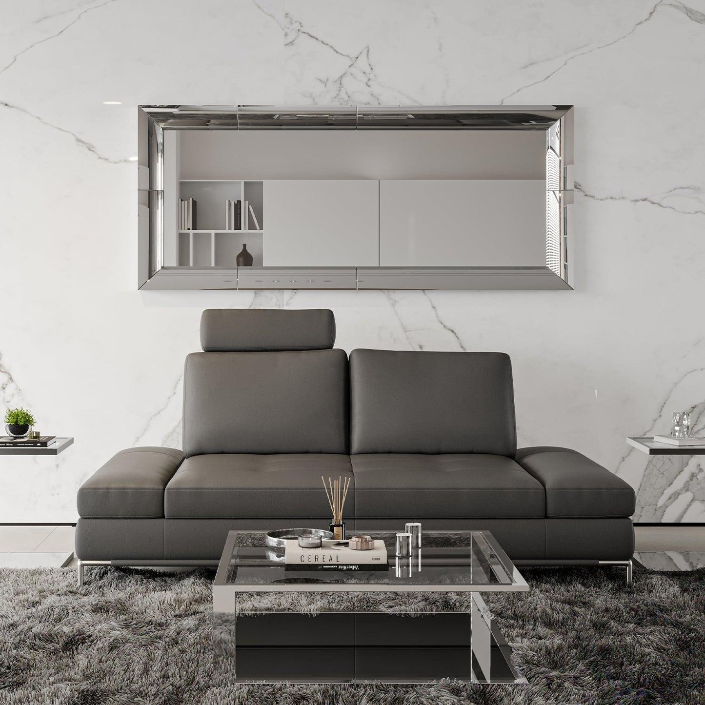 Livio 2 Seater Sofa Gray