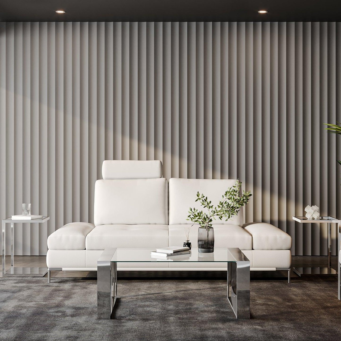 Livio 2 Seater Sofa White