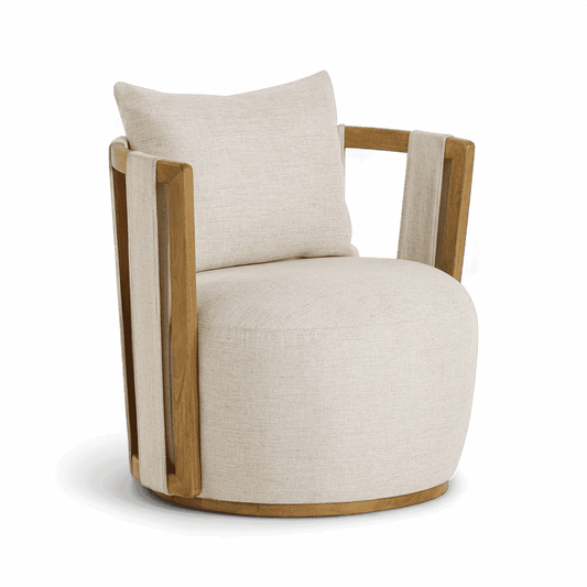 Equinox Beige Swivel Chair