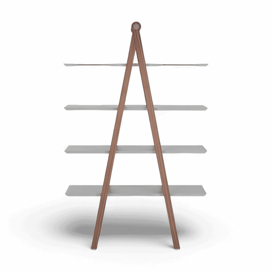 Logan Bookshelf Walnut and Gray