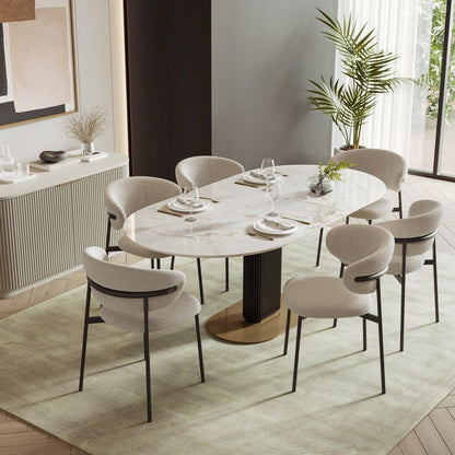 Luna Extendable Dining Table White