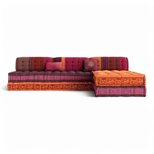Maili Sectional Sofa Purple & Orange