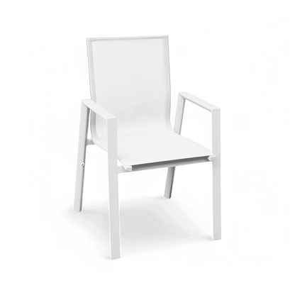 Malta Outdoor Dining Chair White