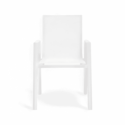 Malta Outdoor Dining Chair White