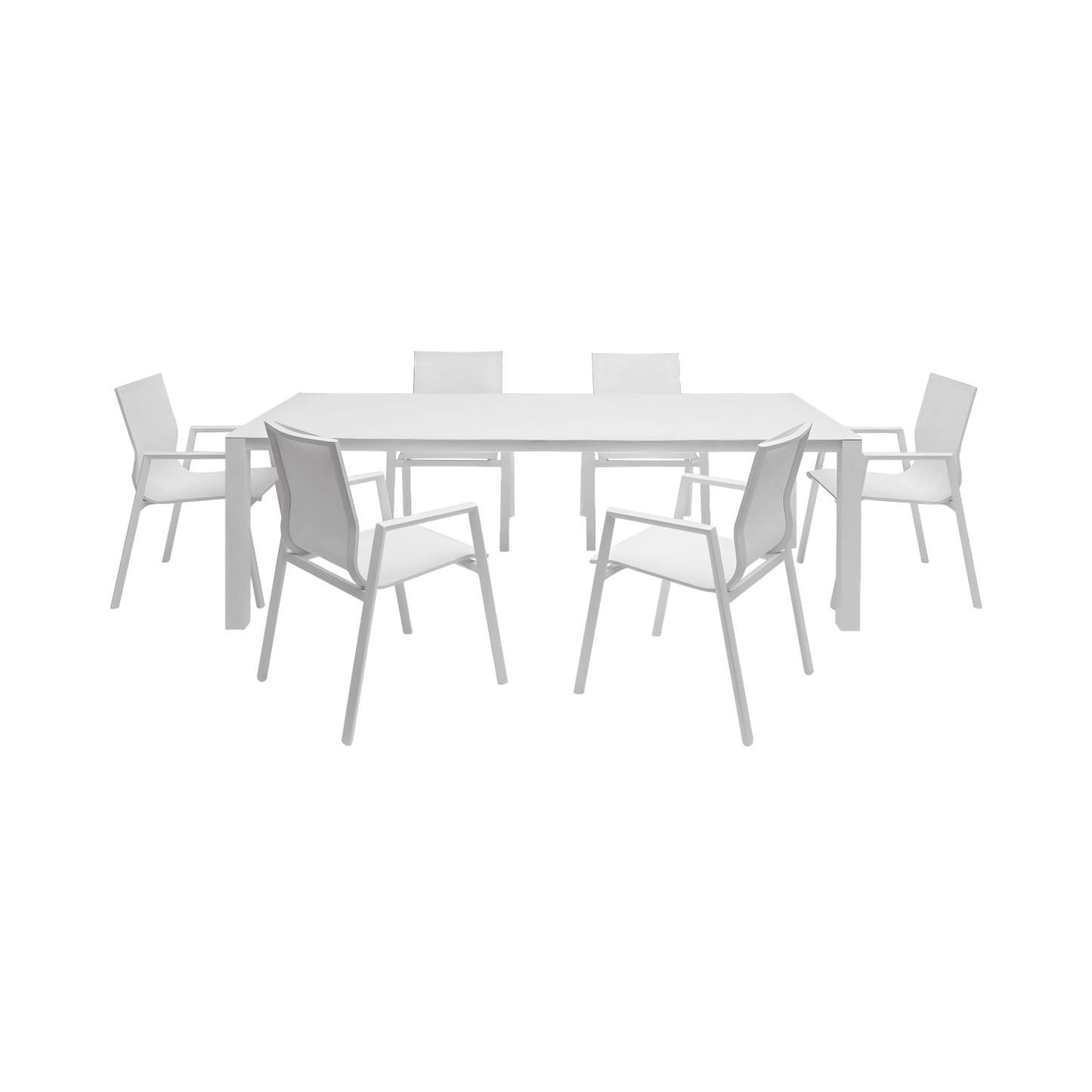 Malta Outdoor Dining Table White