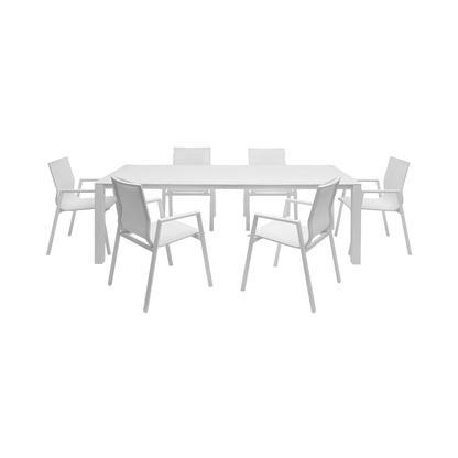 Malta Outdoor Dining Table White