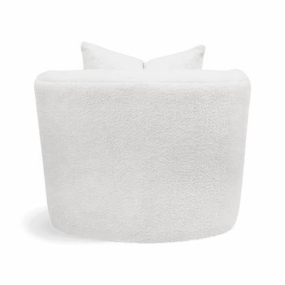 Naomi Lounge Chair White Boucle