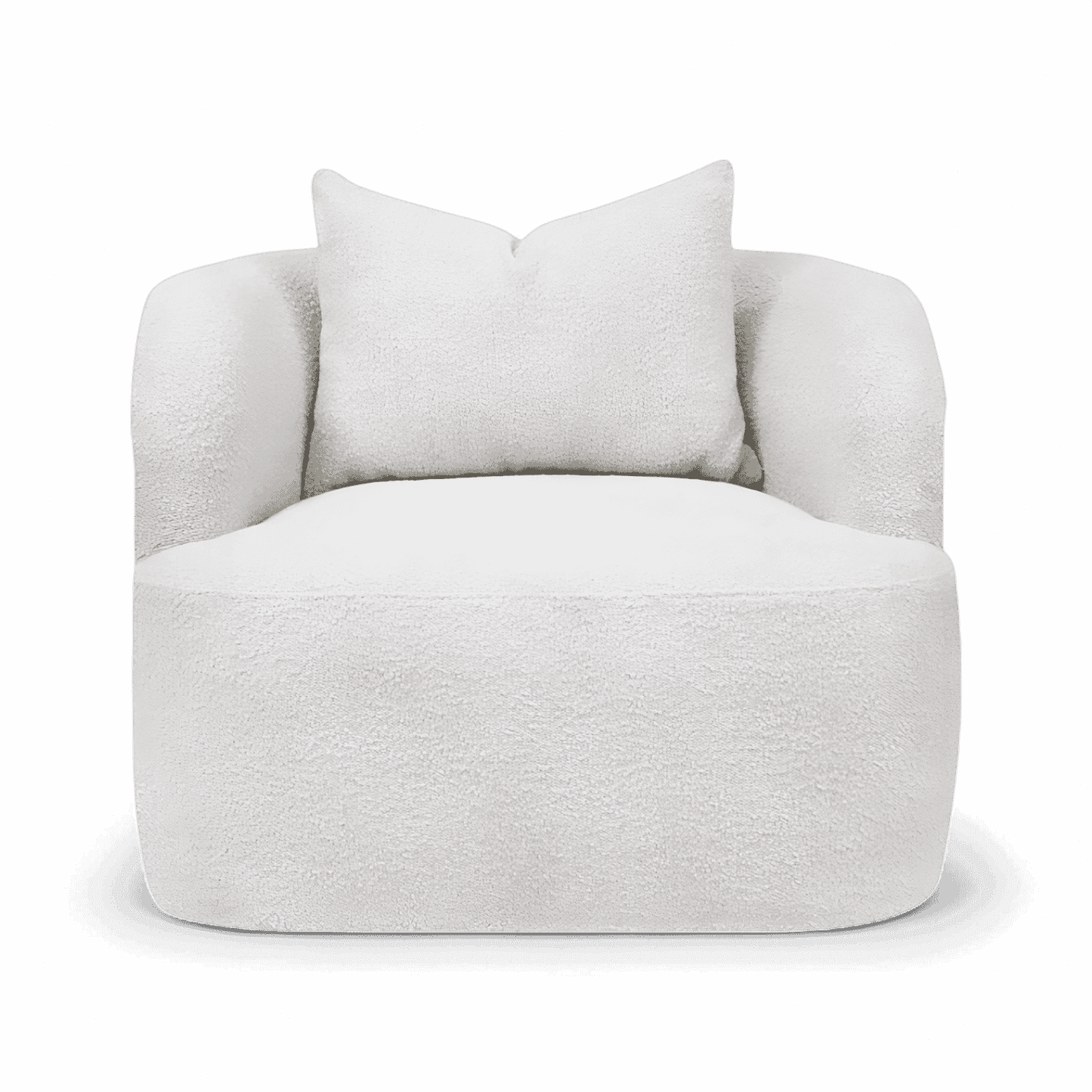 Naomi Lounge Chair White Boucle