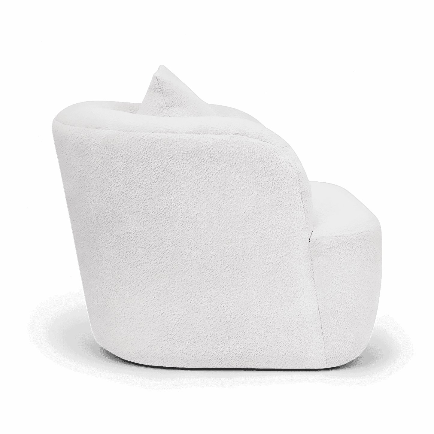 Naomi Lounge Chair White Boucle