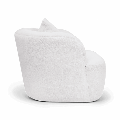 Naomi Lounge Chair White Boucle