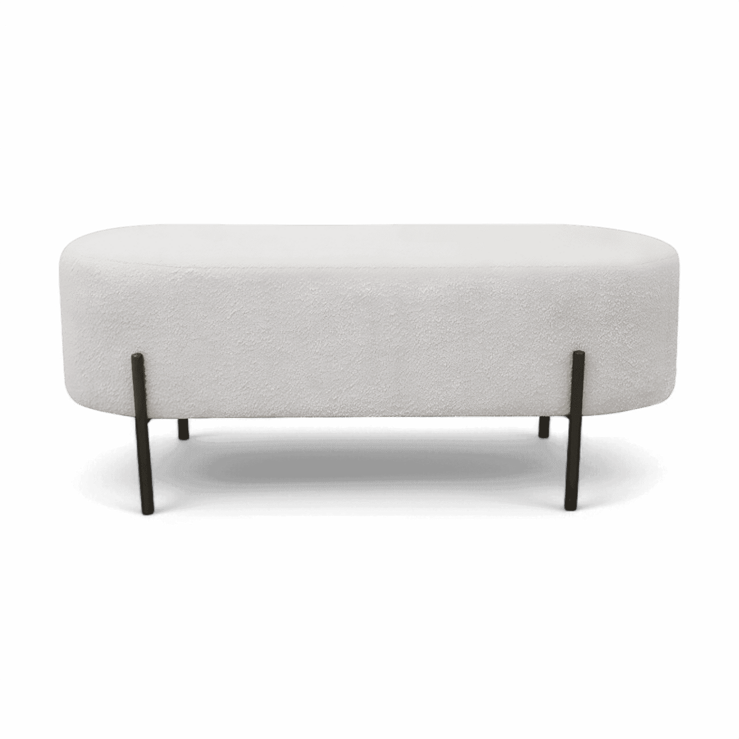 Naomi Bench White Boucle