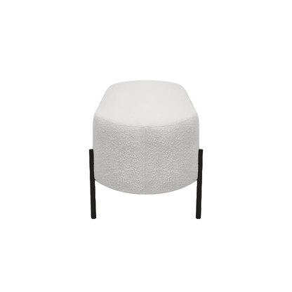 Naomi Bench White Boucle