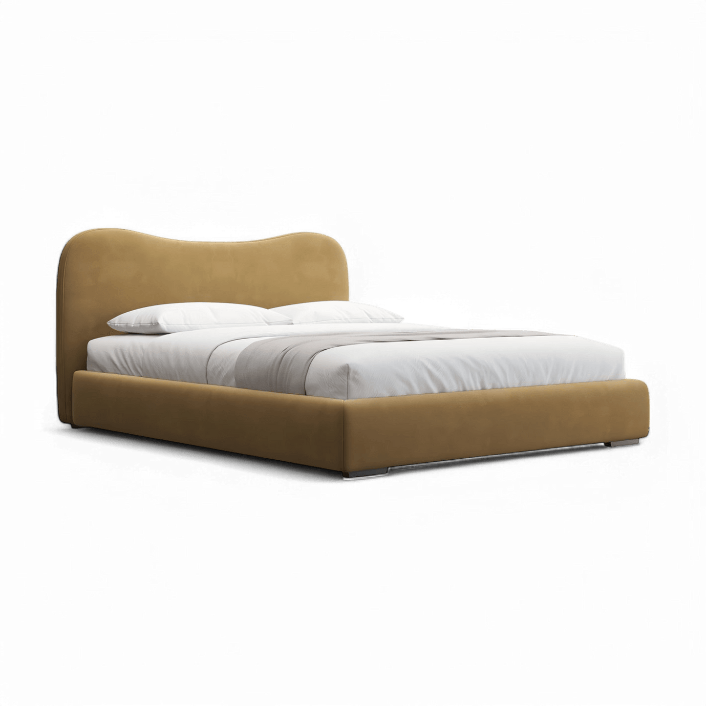 Nido Bed Camel Velvet