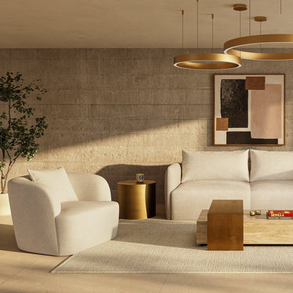 Nilo Sofa Bed Ivory Velvet