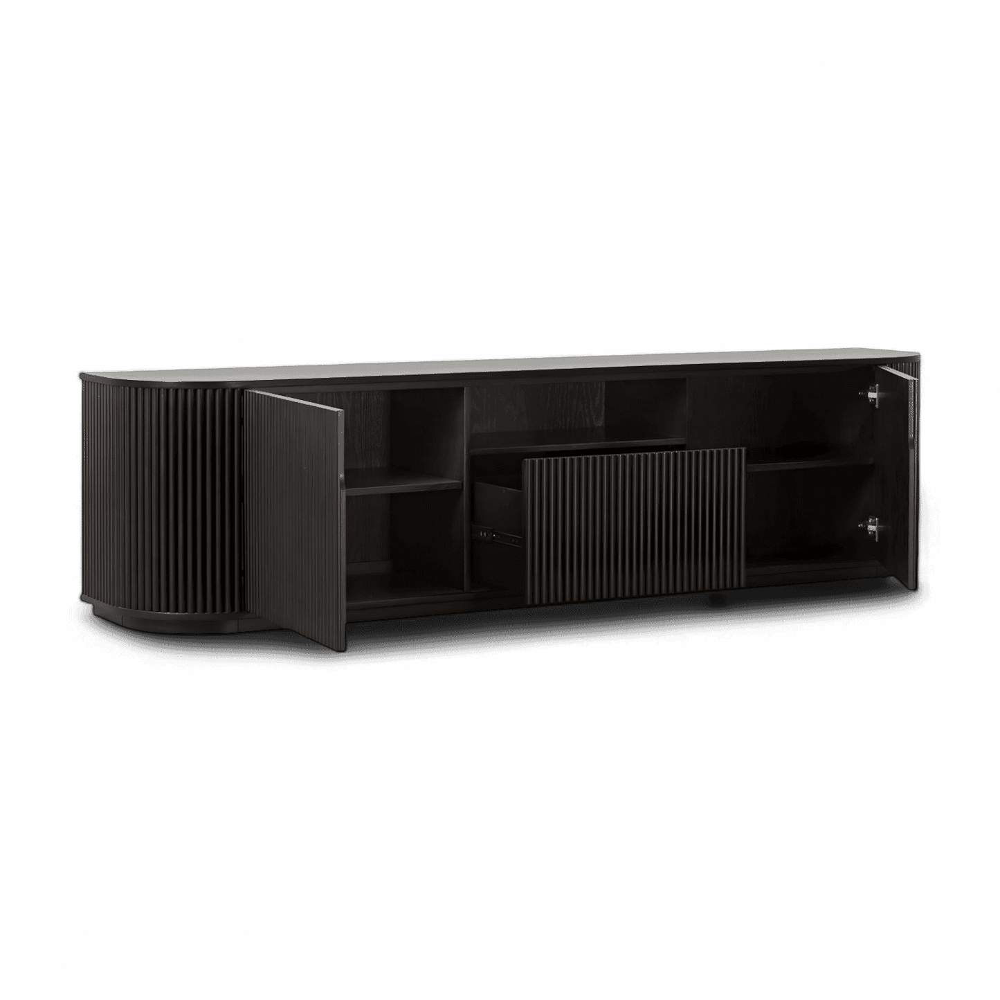 Oxford TV Stand Black Wood