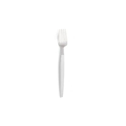 Paradiso White and Silver Silverware Set