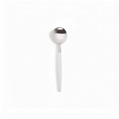 Paradiso White and Silver Silverware Set