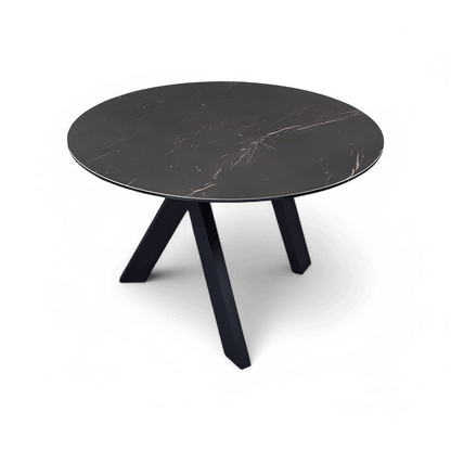 Robbie Round Dining Table Black