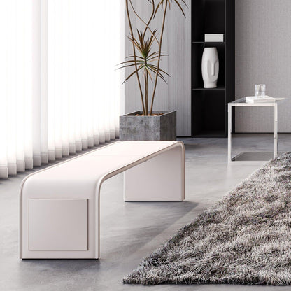 Sienna Bench White