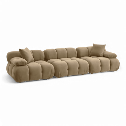 Solace Camel Velvet Modular Sofa