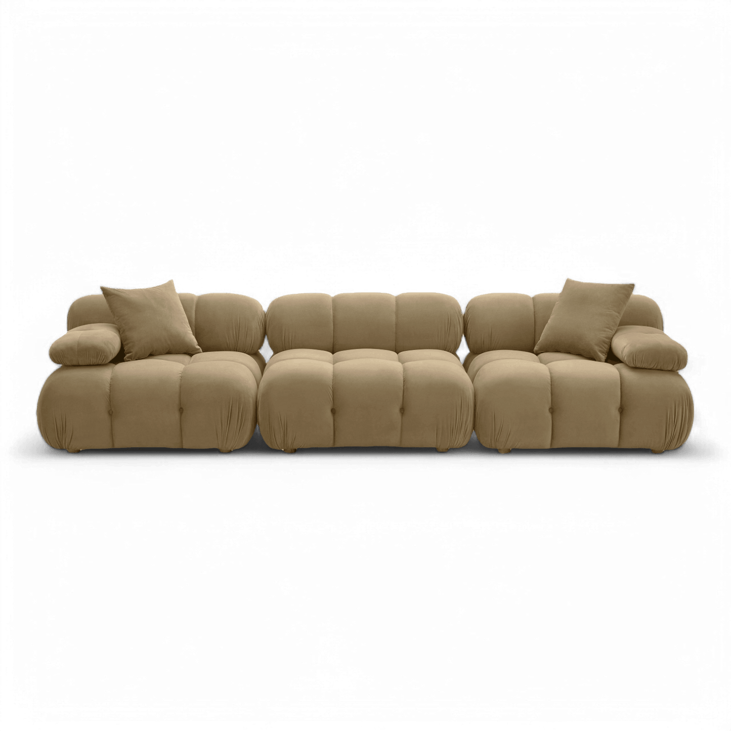 Solace Camel Velvet Modular Sofa