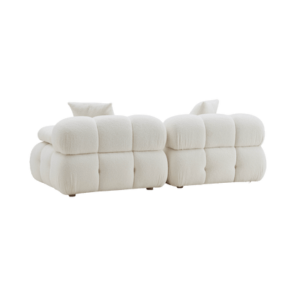 Solace Off White Modular Loveseat