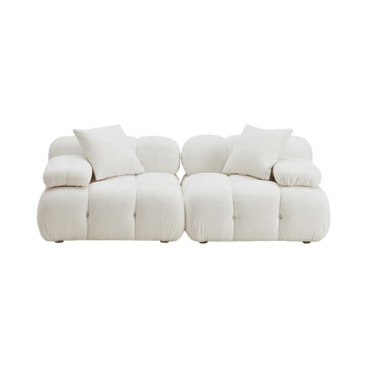 Solace Off White Modular Loveseat