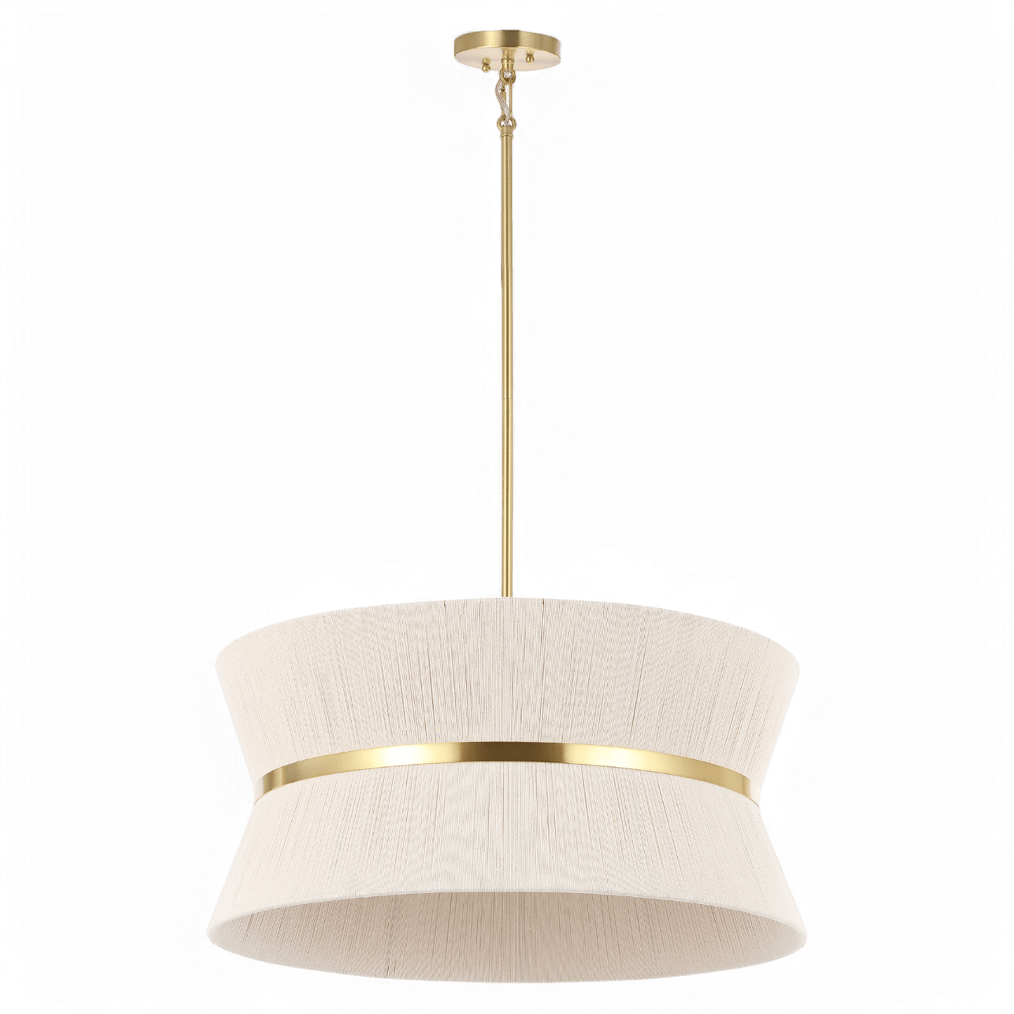 Soleil Chandelier Brass