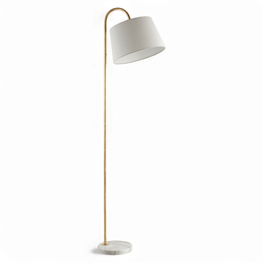 Solis Floor Lamp White & Gold