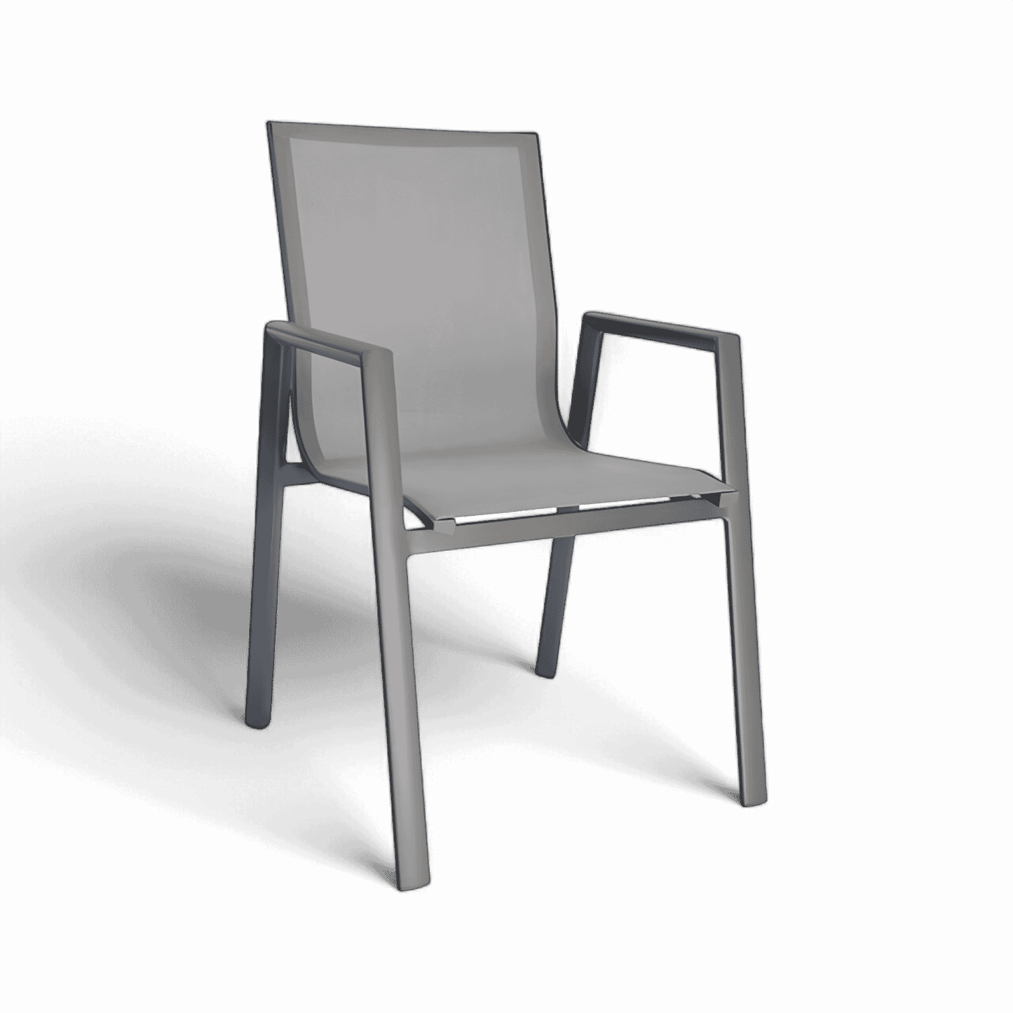 Malta Outdoor Dining Chair Gray