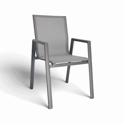 Malta Outdoor Dining Chair Gray