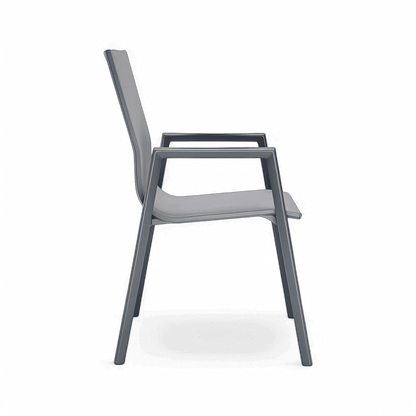 Malta Outdoor Dining Chair Gray